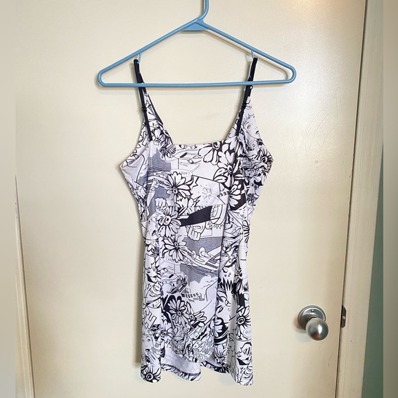 Vintage olian comic print top with adjustable straps - Picture 6 of 9